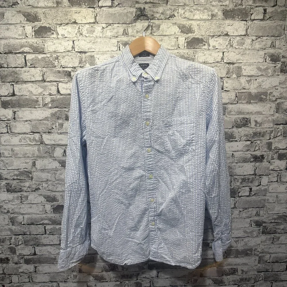 EUC J.Crew Stripped Button Down Shirt Size M